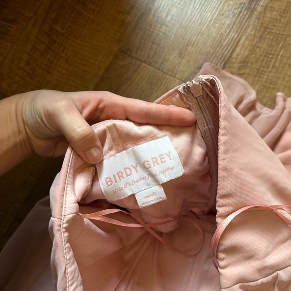 BIRDY GREY Grace Convertible Chiffon Dress In Rose Quartz - Picture 7 of 7